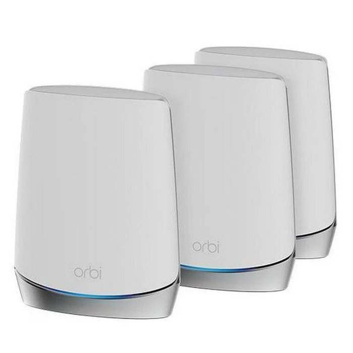 Netgear Orbi 750 AX4200 (RBK753) Series Tri-Band WiFi 6 Mesh System (3 Pack) - White by Netgear - Refurbished - Excellent condition - US$434.98