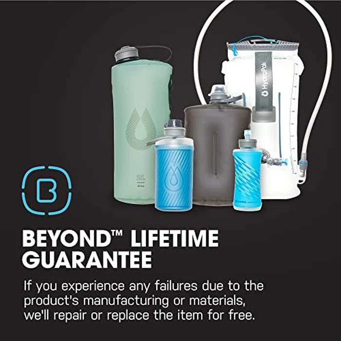 Hydrapak Stow - Collapsible Water Bottle - (500ml/17oz) - Ultralight & Packable Travel Bottle, Squeeze Bag Pouch, Easy Open Cap, BPA Free - Mammoth Grey by HydraPak - Image 6