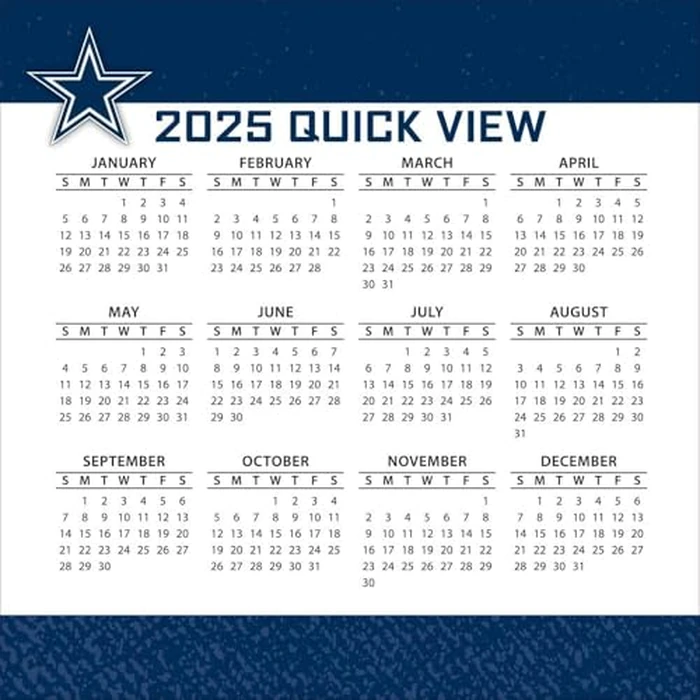 TURNER SPORTS Dallas Cowboys 2025 Box Calendar (25998053036) by Turner Licensing - Image 4