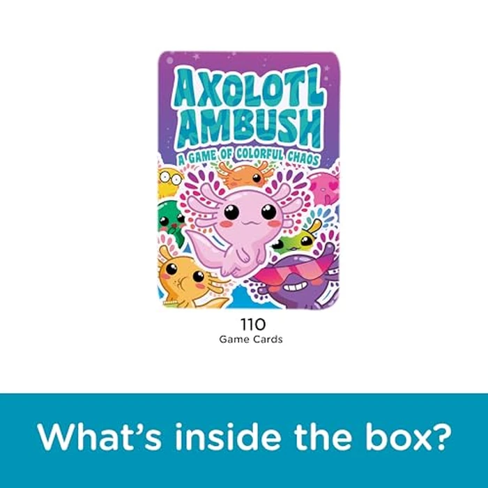 AQUARIUS Axolotl Ambush Card Game - Great Family Fun - Ages 6+ - Officially Licensed for Fun - Axolotl Card Game - Merchandise & Collectibles by AQUARIUS - Image 3