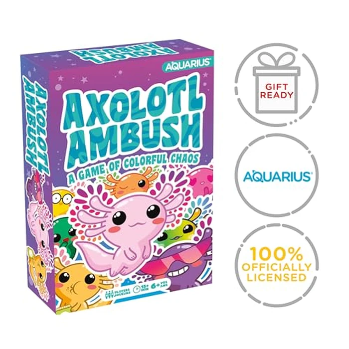 AQUARIUS Axolotl Ambush Card Game - Great Family Fun - Ages 6+ - Officially Licensed for Fun - Axolotl Card Game - Merchandise & Collectibles by AQUARIUS - Image 7