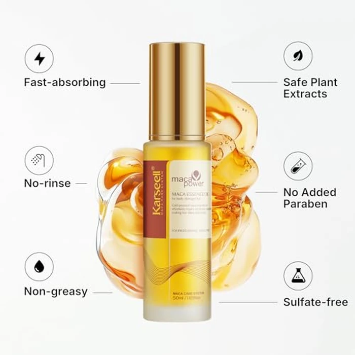 Karseell Cold Pressed Moroccan Argan Oil - For Hair, Skin & Nails - Weightless Formula Rich in Vitamin E - 50ml / 1.69 fl oz by Karseell - Image 4