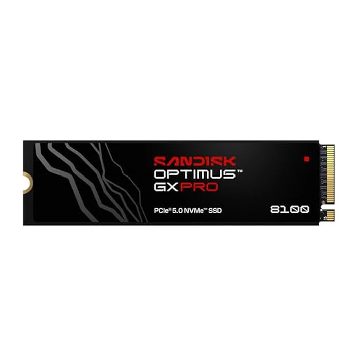 SANDISK 1TB Optimus GX PRO 8100 PCIe 5.0 NVMe SSD - M.2 2280, Up to 14,900 MB/s Read Speed, Lightning-Fast Performance - SDSP82100TAN by Sandisk - Used - Like New condition