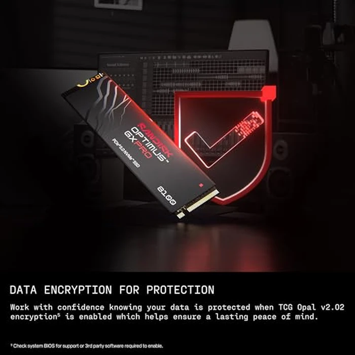 SANDISK 1TB Optimus GX PRO 8100 PCIe 5.0 NVMe SSD - M.2 2280, Up to 14,900 MB/s Read Speed, Lightning-Fast Performance - SDSP82100TAN by Sandisk - Image 7