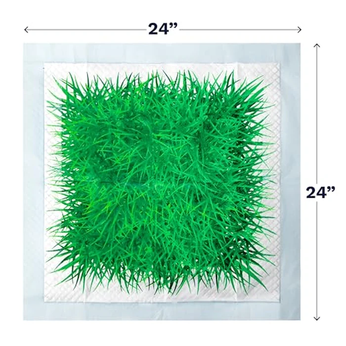 Big Dawg Pet Supplies Absorbent Puppy Pee Pads for Dogs & Cats - 24x24” Disposable Pet Pads - Handy Grab-n-Go Box - Potty Training & Housebreaking Supplies - Color, Grass - 40pc by M BRANDS - Image 5