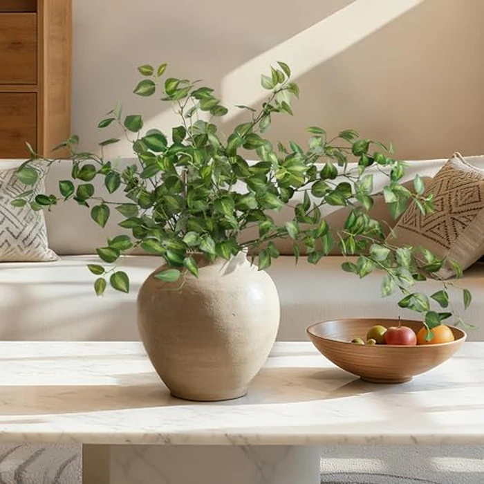 HyeFlora 5PCS Artificial Eucalyptus Leaves Stem Plants for Spring Decor, 32.7 inch Fake Leaves Greenery Branches Green Shrubs Silk Faux Foliage DIY Stems for Festival Home Kitchen Farmhouse(Green) by HyeFlora - Image 8