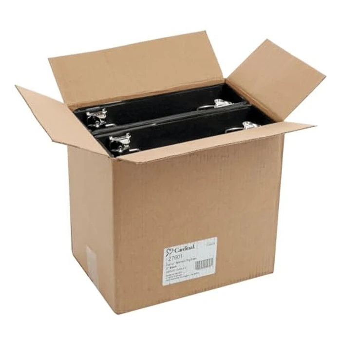 Cardinal Performer 3-Ring Binders, 3", Non-Locking Slant-D Rings, 725-Sheet Capacity, ClearVue Presentation, Non-Stick, PVC-Free, Black, 4-Pack (27601) by Cardinal - Image 6