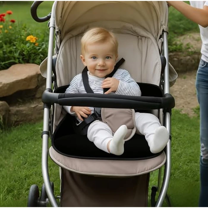 INFANZIA Dry Seat, Car Seat Protector Waterproof Carseat Liner Potty Training Toddlers, Baby and Infants, Piddle Pad for Carseats Strollers (Black, 2 Packs by INFANZIA - Image 5