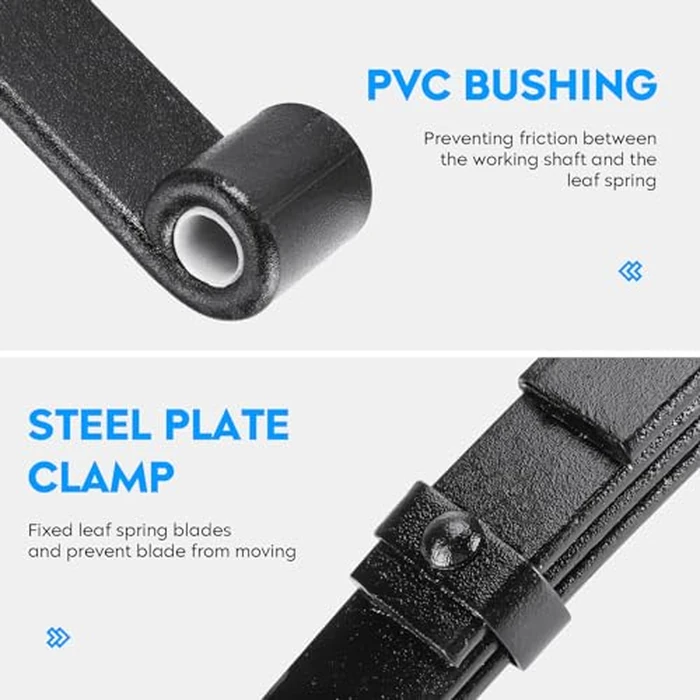 Aeagle 5 Leaf 3000lb Capacity Double Eye Spring for 5200lb-6000lb Trailer Axle & U-Bolt Kit, 25-1/4" Length, 1.75" Width, 3" Free Open Replaces for SW5, 2 PCS by Aeagle - Image 6