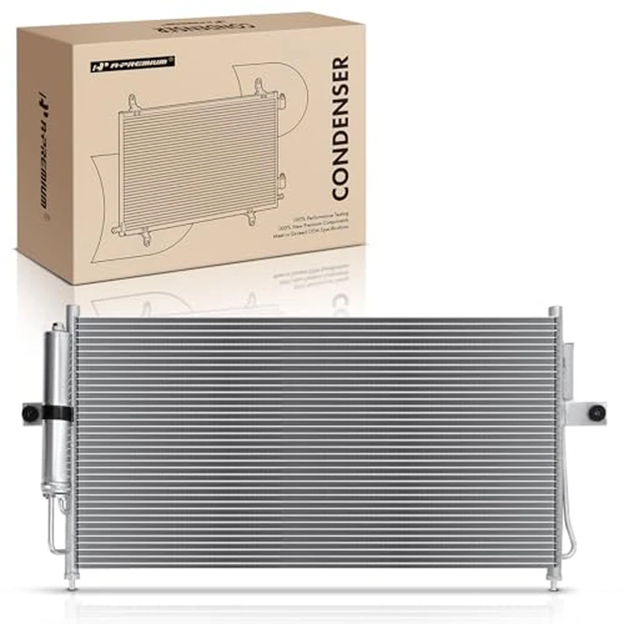 A-Premium Air Conditioning A/C Condenser Compatible with Nissan Frontier 2003-2004, Xterra 2003-2004, 2.4L 3.3L, Replace# 3100, 921001Z600 by A-Premium - Used - Very Good condition - US$71.03
