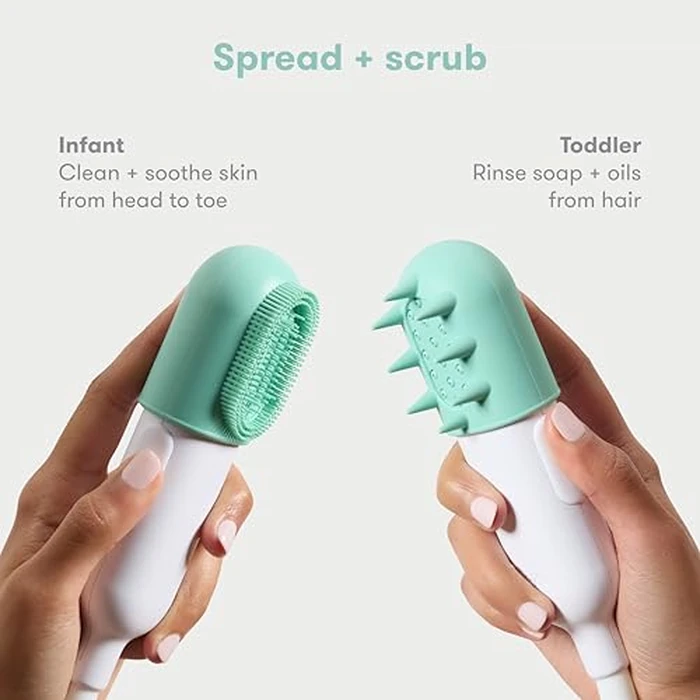 Frida Baby Control The Flow Bathtub Sprayer Attachment for Baby Bathtub, Shower Head with Scalp Massager, Control Waterflow with 2 Pressure Modes by Frida Baby - Image 4