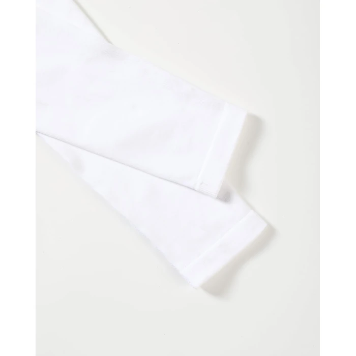 AUROLA Serpent Snake Long Sleeve Shirts for Women, Seamless Workout Crop Tops Crew Neck Cropped T Shirt Athletic Yoga,Solid-Crescent White,S by AUROLA - Image 4