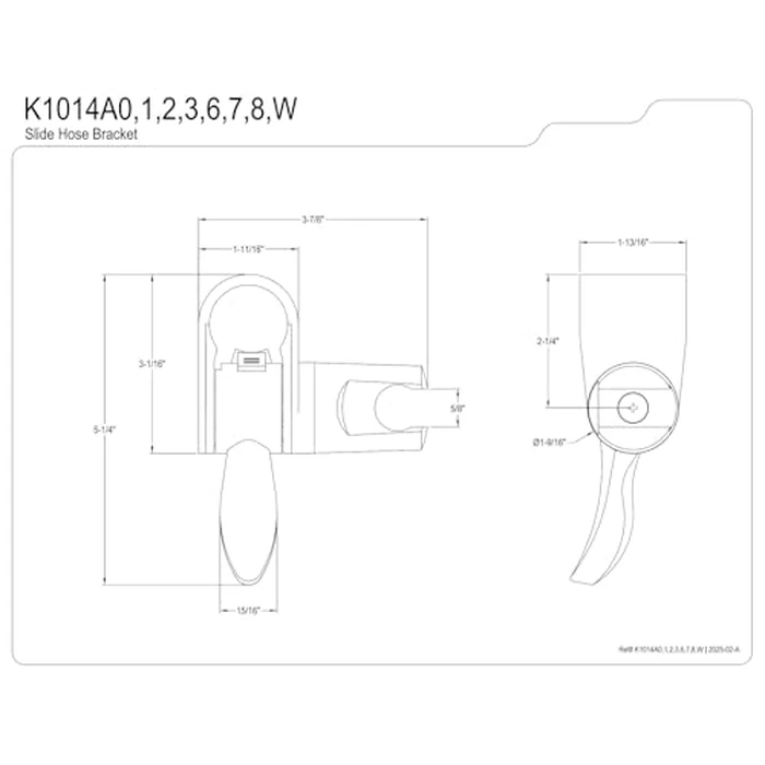 Kingston Brass K1014A2 Complement Hand Shower Slide Bar Bracket, Polished Brass by Kingston Brass - Image 2