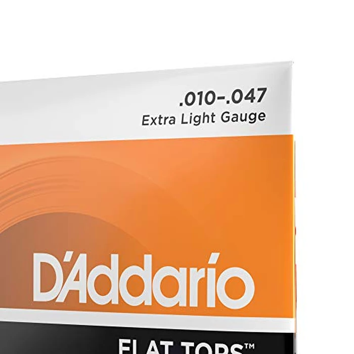 D'Addario Guitar Strings - Acoustic Guitar Strings - Flat Tops Phosphor Bronze - For 6 String Guitar - Warm, Semi-Bright Tone - EFT15 - Extra Light, 10-47 by D'Addario - Image 4