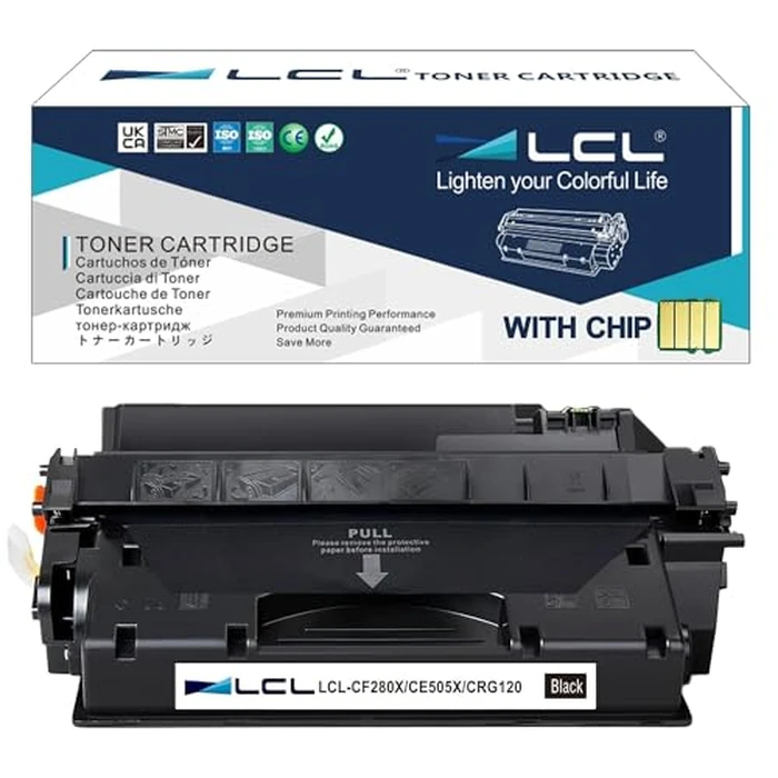 LCL Compatible Toner Cartridge for HP 80X CF280X High Yield (1-Pack, Black) for HP LaserJet Pro 400 M401a M401d M401n M401dn M401dw M401dne LaserJet Pro 400 M425dn M425dw by LCL - Image 1