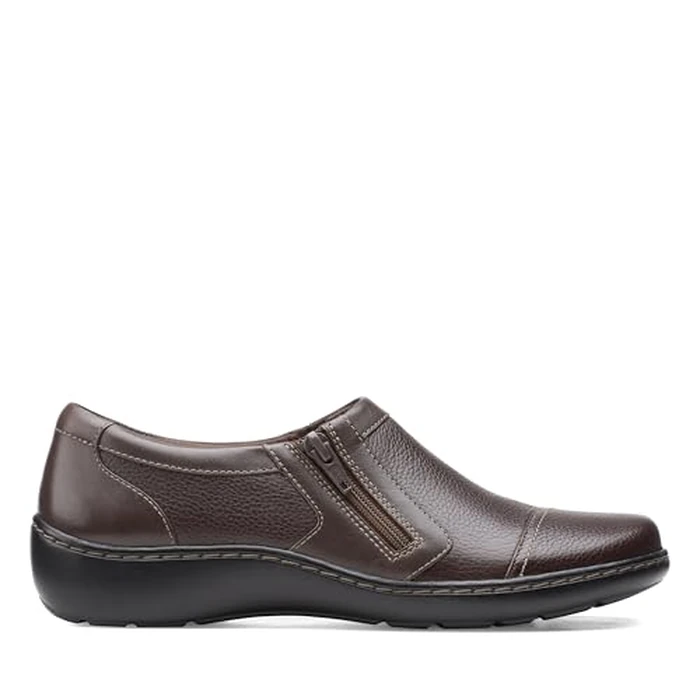 Clarks Women's Cora Giny Loafer, Dark Brn T, 8 M US by Clarks - Image 2
