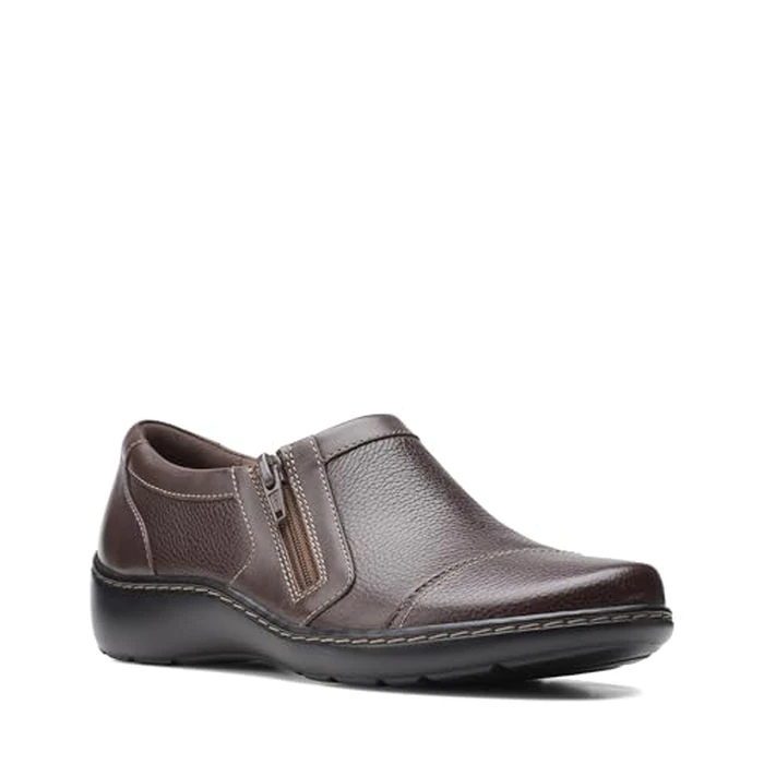 Clarks Women's Cora Giny Loafer, Dark Brn T, 8 M US by Clarks - Image 3