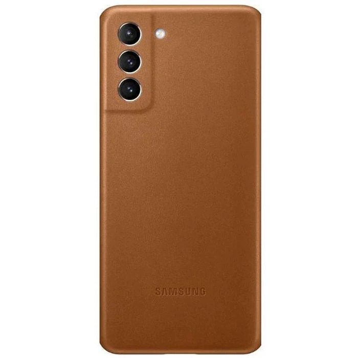 Samsung Leather Cover for Galaxy S21+ - Brown by Samsung - Refurbished - Brand New condition - US$27.99