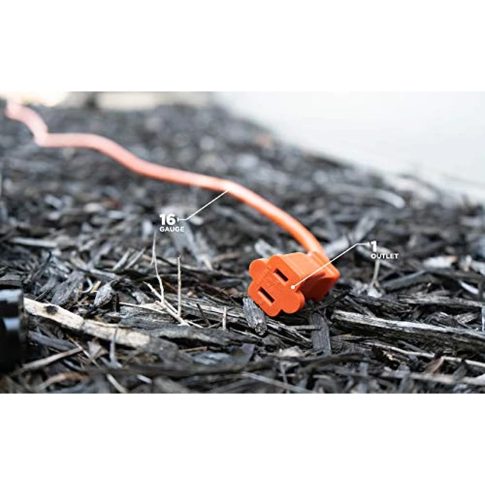 Woods 723 16/2 50-Foot Vinyl SJTW Extension Cord (Orange) by Woods - Image 3