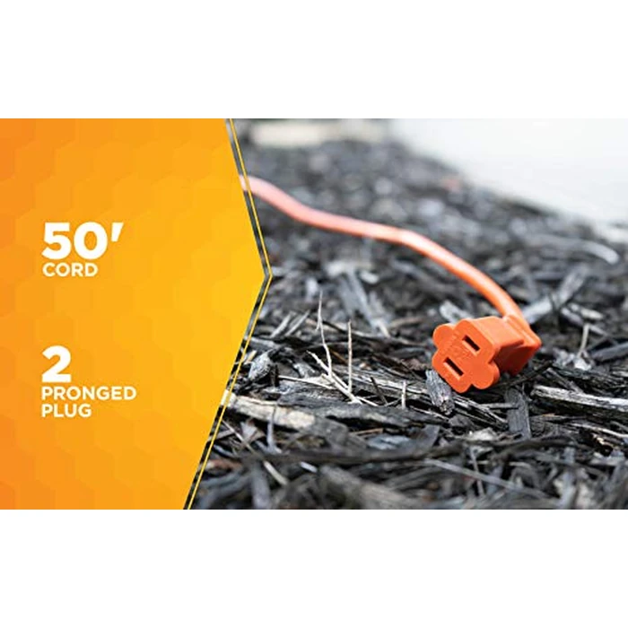 Woods 723 16/2 50-Foot Vinyl SJTW Extension Cord (Orange) by Woods - Image 4