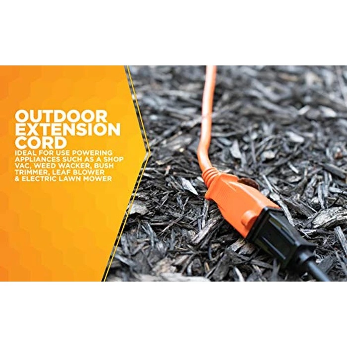 Woods 723 16/2 50-Foot Vinyl SJTW Extension Cord (Orange) by Woods - Image 5