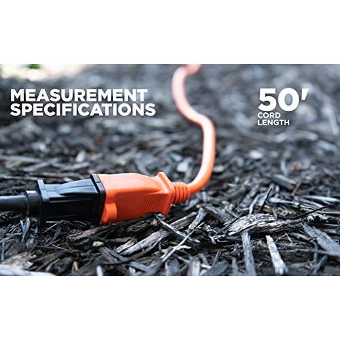 Woods 723 16/2 50-Foot Vinyl SJTW Extension Cord (Orange) by Woods - Image 7
