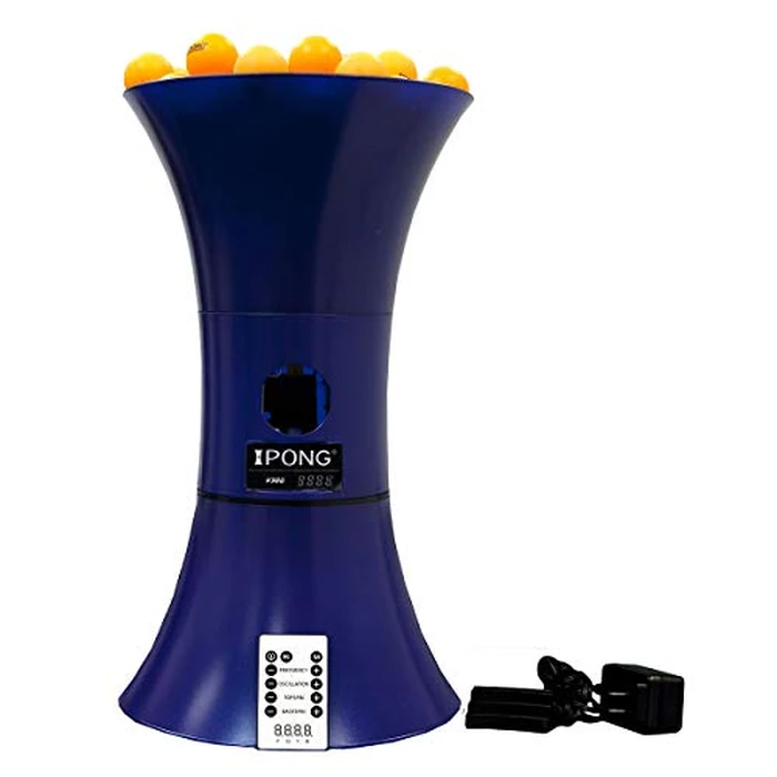 iPong V300 Table Tennis Training Robot - Serves 40mm Regulation Ping Pong Balls Automatically - Play Solo w/o Playback Mode on your Ping Pong Table - Various Models Available, Size 19 , Blue by JOOLA - Image 1