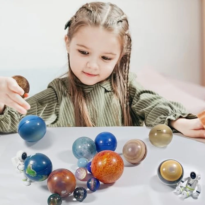 Solar System Planets Toys for Kids, STEM Educational Sensory Toys for Autistic Children Non-Toxic, Space Astronaut Slime Ball Alien Monster Toy Set with Mesh Storing Bag for 3-5-8-10 Boy Girls by COOLDUCK - Image 9