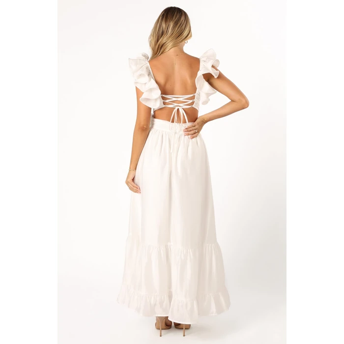 Josey Midi Dress - White S by Petal & Pup - Image 4