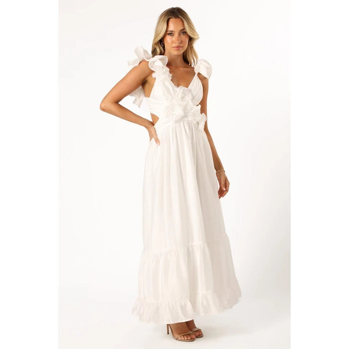 Josey Midi Dress - White S by Petal & Pup - Image 5