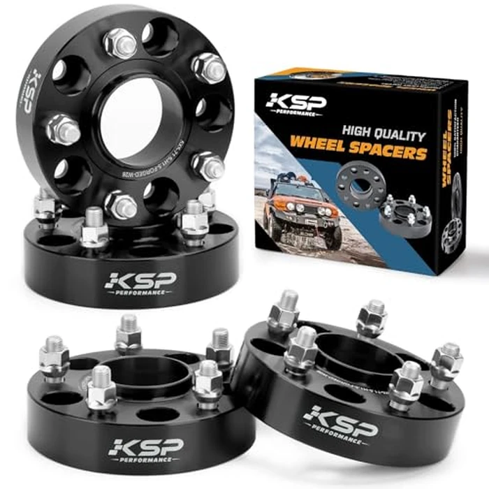 KSP 5x5 Wheel Spacers for Grand Cherokee 1999-2010,Wrangler 2007-2018,1.5" Thick 5x127mm Wheel Spacer with 71.5mm Bore 1/2-20 Stud Compatible with J-e/ep Commander XK,38mm Tire Spacer for WJ WK JK JKU by KSP PERFORMANCE - Used - Like New condition - US$105.18