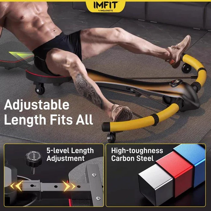 IMFIT PowerArc Abdominal Machine - Black/Yellow by IMFIT - Image 6