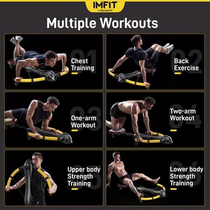 IMFIT PowerArc Abdominal Machine - Black/Yellow by IMFIT - Image 7
