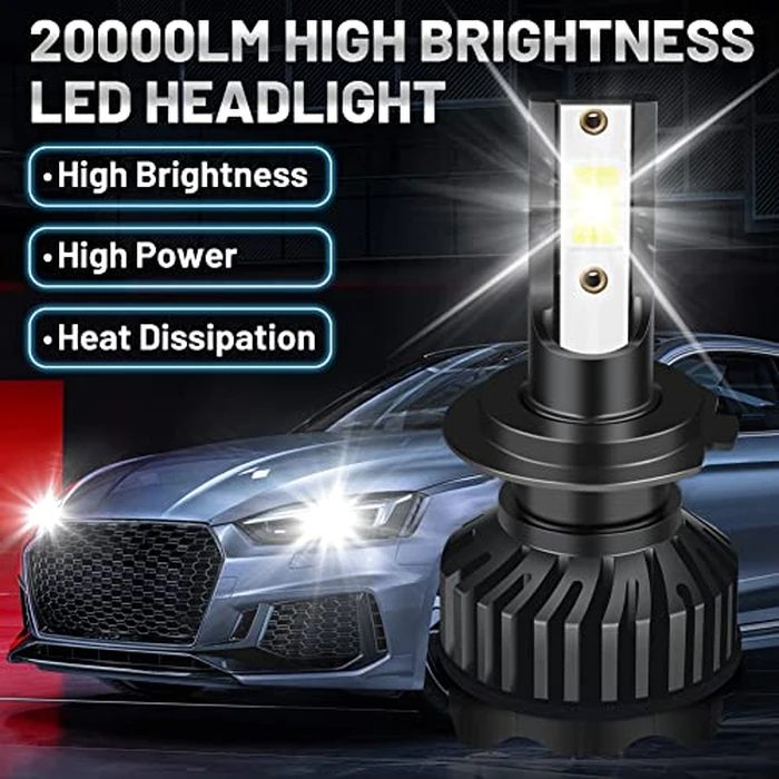 VISVIC Fit for Kia Sorento (2016-2018) LED Headlight Bulbs Combo H7+H7 High/Low Beam + 881 LED Fog Light Bulbs, LED Headlights Conversion kit 6500K Fast Installation, Pack of 4 by VISVIC - Image 4