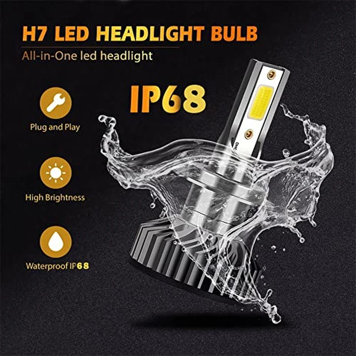 VISVIC Fit for Kia Sorento (2016-2018) LED Headlight Bulbs Combo H7+H7 High/Low Beam + 881 LED Fog Light Bulbs, LED Headlights Conversion kit 6500K Fast Installation, Pack of 4 by VISVIC - Image 7