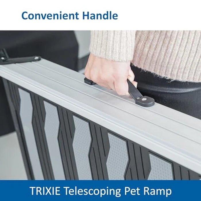 TRIXIE Heavy Duty 69" Telescoping Pet Ramp, Lightweight Aluminum, Portable Dog Ramp, Car Ramp, Extra Long by TRIXIE - Image 8
