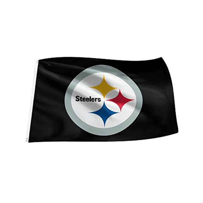 The Sports Vault by Inglasco NFL Pittsburgh Steelers 3' x 5' Banner Flag with Reinforced Grommets by Fremont Die - Used - Very Good condition