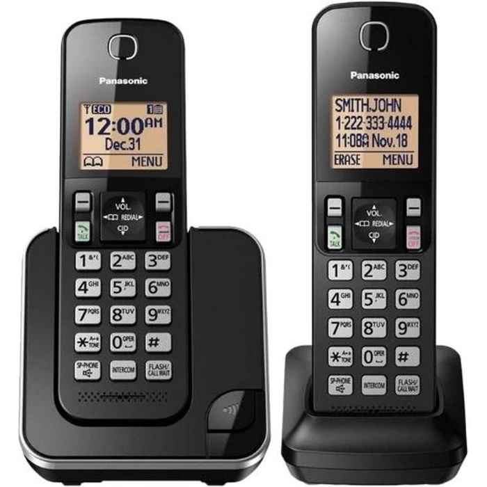 Panasonic KX-TGC352 Cordless Phone - Black by Panasonic - Refurbished - Excellent condition - US$40.98