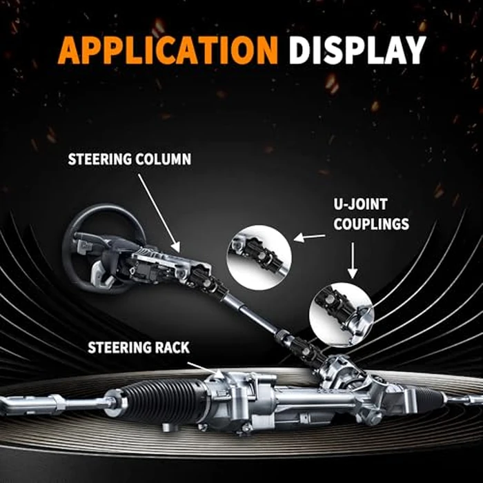 Ovabeyna 13/16"-36 Spline X3/4" Round Black Steering Universal Joint Single U Joint Shaft,Total Length: 83mm (3-1/4") by Ovabeyna - Image 3