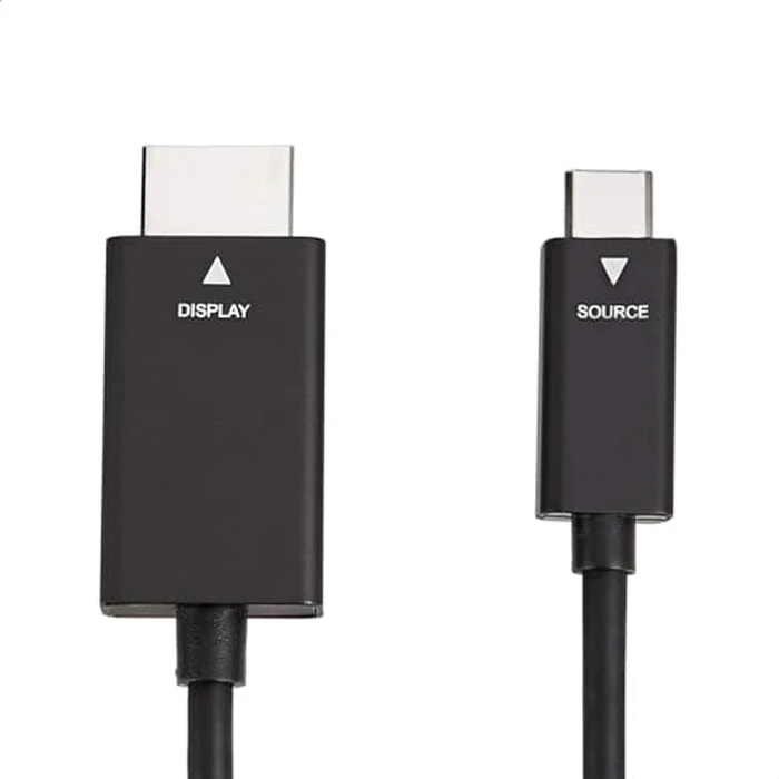 Amazon Basics Premium Aluminum Uni-Directional USB-C (Source) to HDMI (Display) Cable Adapter (Thunderbolt 3 Compatible) 4K@60Hz, 6-Foot, Black by Amazon Basics - Image 4