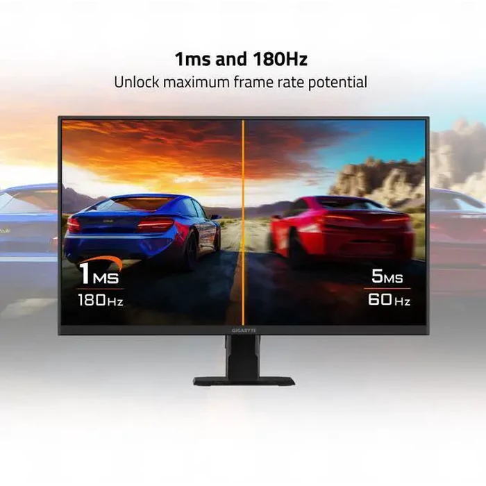 GIGABYTE - GS27QA - 27" IPS Gaming Computer Monitor - QHD 2560x1440 - 180Hz - 1ms MPRT - AMD FreeSync - HDMI, DP - Black by GIGABYTE - Image 4