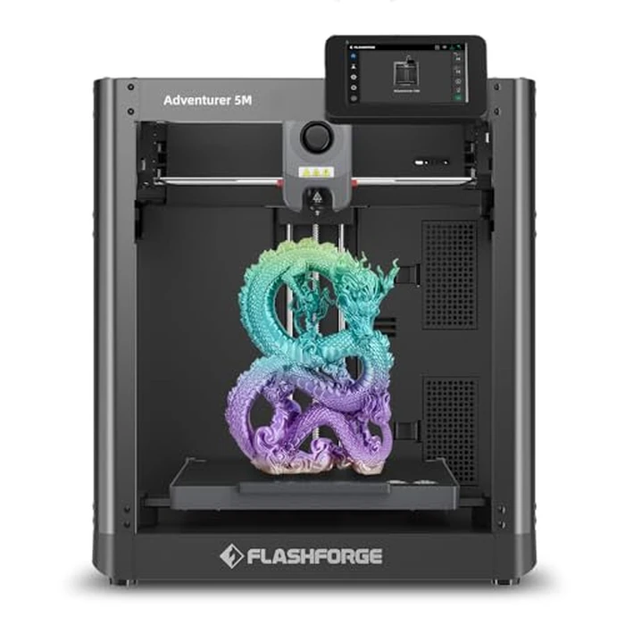 FLASHFORGE AD5M 3D Printer,600mm/s High-Speed CoreXY Printer,1-Click Auto Leveling, 220x220x220mm Build Volume,Direct Drive Extruder,Quick-Swap Nozzle,Ideal for Rapid Prototyping&DIY 3D Printing by FLASHFORGE - Used - Like New condition - US$224.65