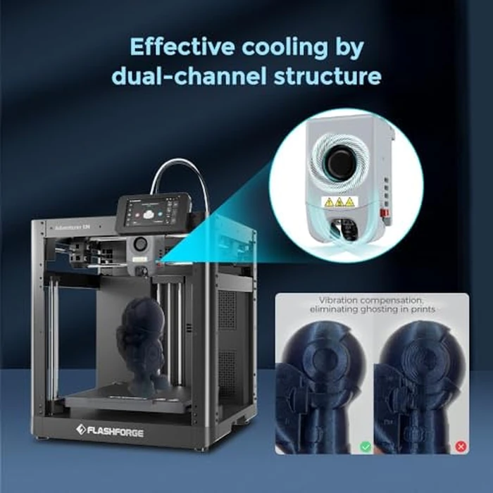 FLASHFORGE AD5M 3D Printer,600mm/s High-Speed CoreXY Printer,1-Click Auto Leveling, 220x220x220mm Build Volume,Direct Drive Extruder,Quick-Swap Nozzle,Ideal for Rapid Prototyping&DIY 3D Printing by FLASHFORGE - Image 6