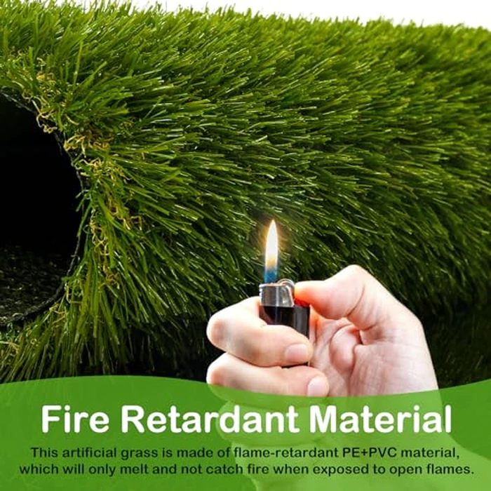 CooRug Artificial Grass Outdoor, 5x8 Ft Realistic Artificial Turf Grass Rug, Large Fake Grass for Dogs Indoor Outdoor Garden Lawn Landscape Patios Decoration by CooRug - Image 9