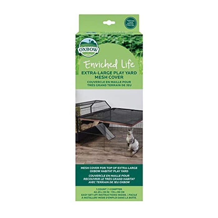 Oxbow Enriched Life Extra Large Play Yard, Mesh Cover for Xpen, Essential for Rabbit Cage, Guinea Pig Cage Cover, Bunny Supplies, Guinea Pig Stuff, Oxbow Animal Health, Rabbit Playpen Must Have by Oxbow - Used - Very Good condition - US$25.80
