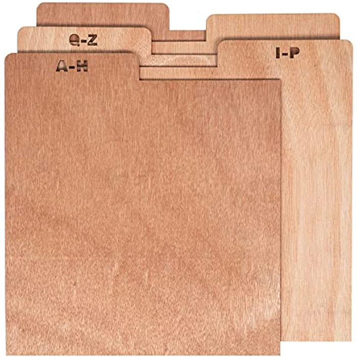 Crosley AC1045A-NA A-Z Wooden Crate Dividers (Set of 5), Natural by Crosley - Used - Very Good condition - US$20.13