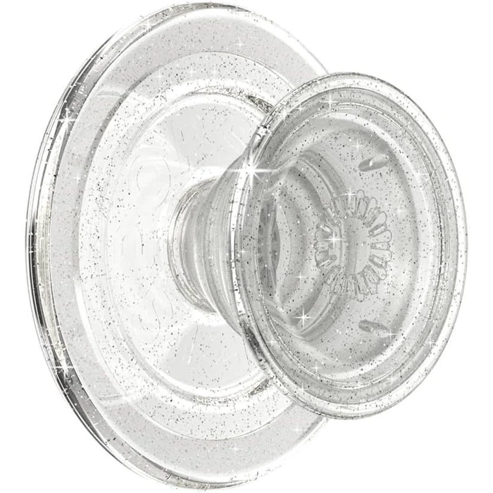 PopSockets PopGrip for MagSafe Phone Grip and Stand - Clear Glitter by PopSockets - Refurbished - Brand New condition - US$35.43