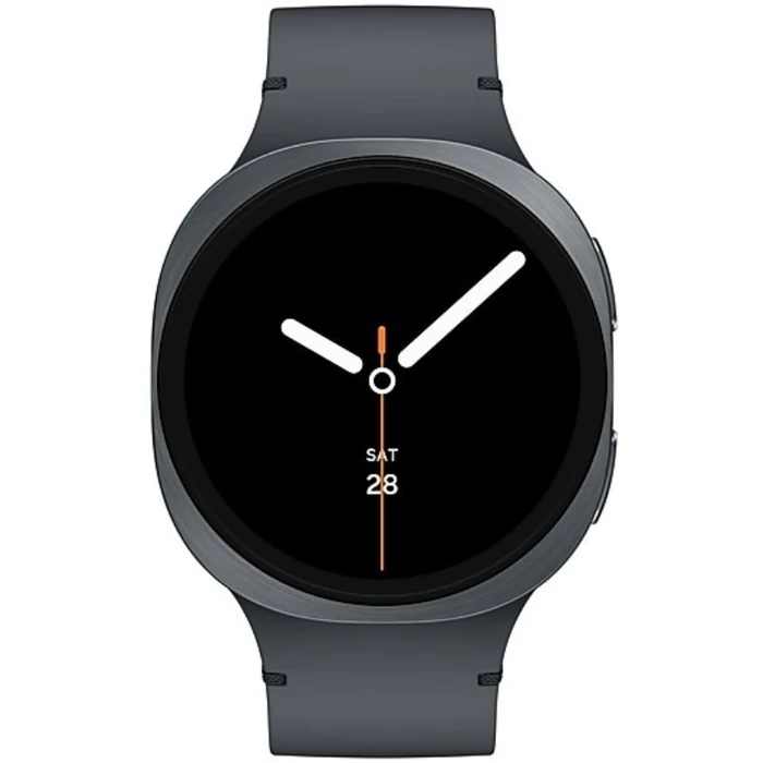 Galaxy Watch8 (Bluetooth + LTE) - 32GB - 44mm - Graphite Aluminum Case with Graphite Nitril + Nylon + Rubber Sport Band - Medium/Large Size by Samsung - Refurbished - Premium condition