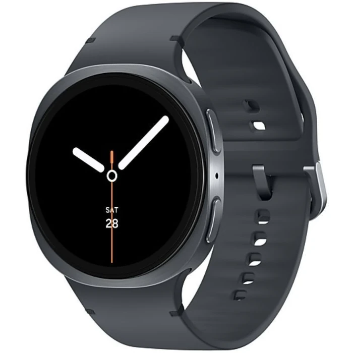 Galaxy Watch8 (Bluetooth + LTE) - 32GB - 44mm - Graphite Aluminum Case with Graphite Nitril + Nylon + Rubber Sport Band - Medium/Large Size by Samsung - Image 2