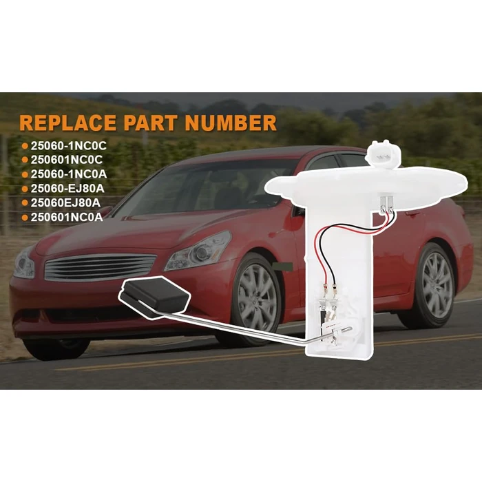 2009-2015 Fuel Pump Fuel Tank Sender Unit Level Fit for Infiniti V6, G37 3.7L 09-13 G25 2.5L 11-12 M35 3.5L 09-10 Q60 3.7L 14-15 Q40 3.7L 2015, M45 4.5L V8 09-10, Replace 25060-1NC0C 25060-EJ80A by Zxyculture - Image 3